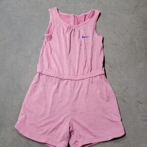 Nike Romper Girls 6X Pink Dri-FIT Sleeveless One Piece Athletic Sporty 6-7 Yrs